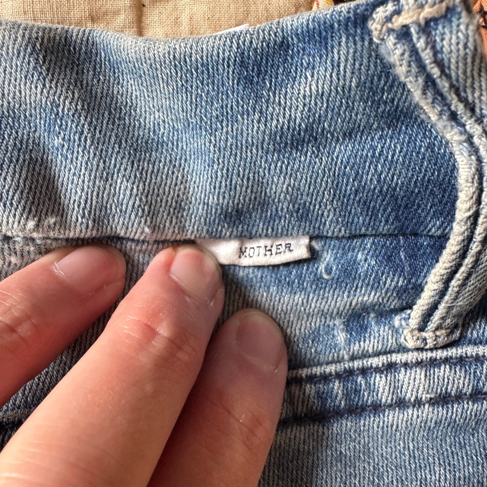 Mother The Pixie Fray Skinny Jeans Losing Control size 27 - Picture 10 of 13